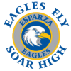 Eagles emblem with motivational text