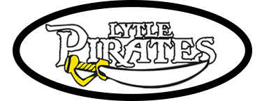 Lytle Pirates emblem featuring a sword