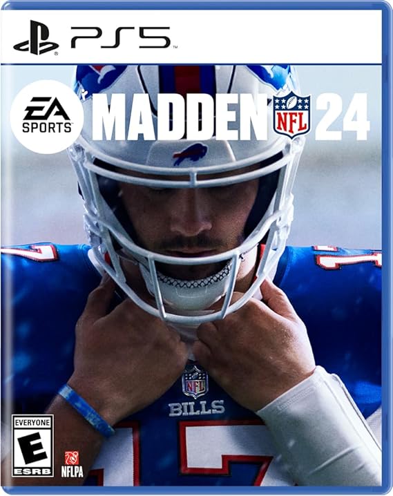 Madden NFL 24 PS5 game cover.
