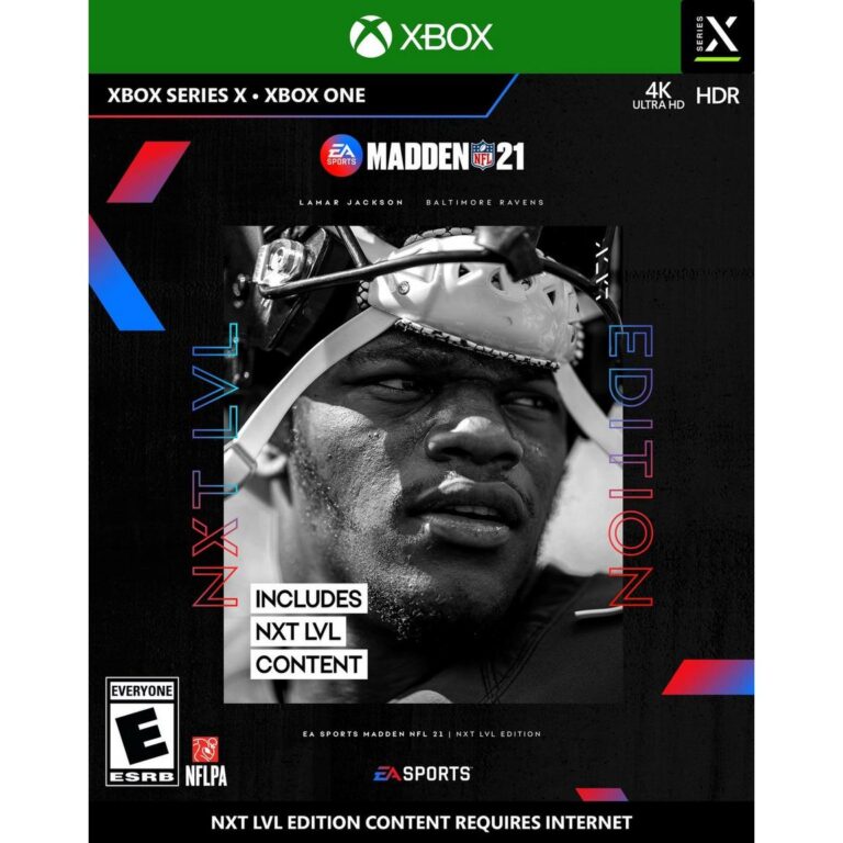 Madden NFL 21 Xbox game cover.