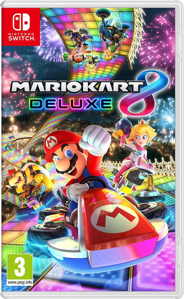 Mario Kart 8 Deluxe game cover art.