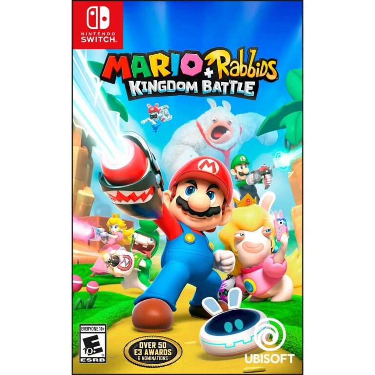 Mario and Rabbids Kingdom Battle game cover.