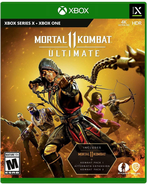 Mortal Kombat 11 Ultimate game cover art.