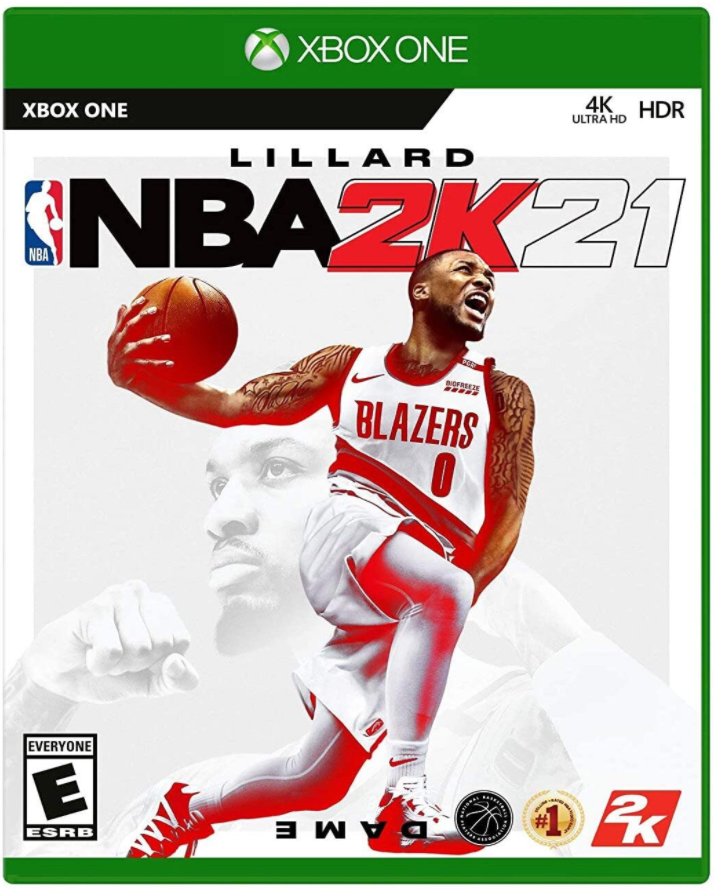 NBA 2K21 Xbox One cover art.