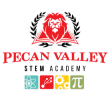Pecan Valley emblem featuring symbols