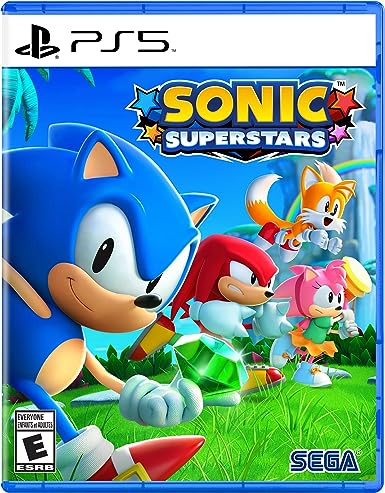 Sonic Superstars PS5 game cover art.