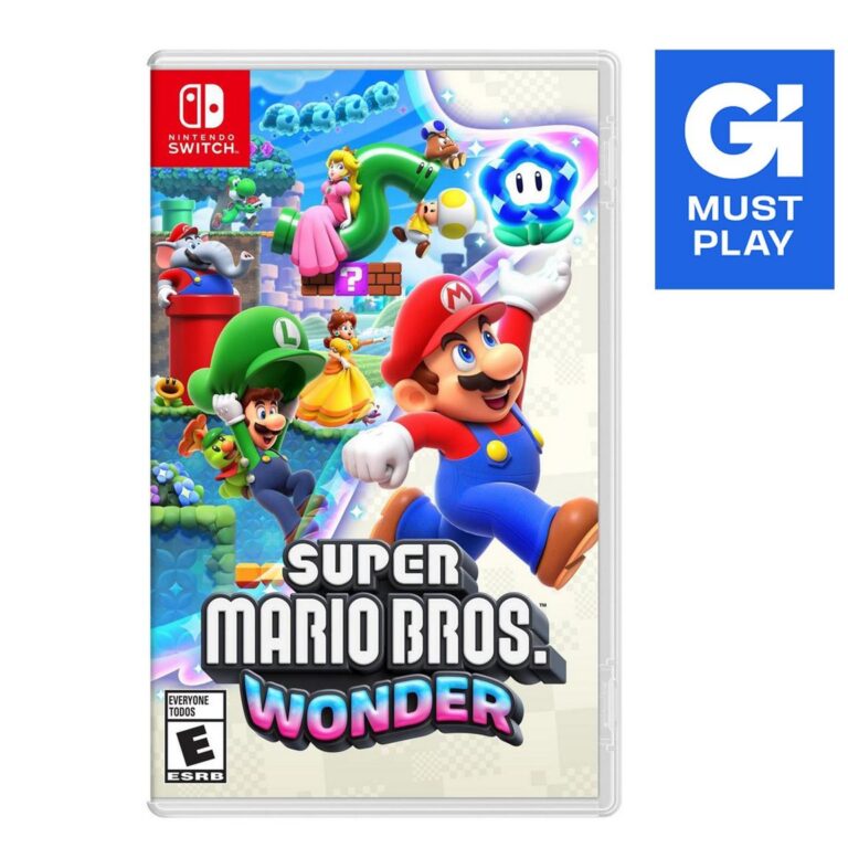 Super Mario Bros. Wonder game cover art.