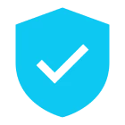 Security icon with checkmark