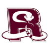 Serpent encircling maroon letter R